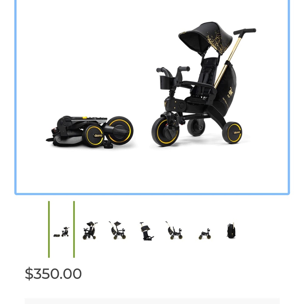 Doona trike GOLD edition. Only used 3 times. Like new!